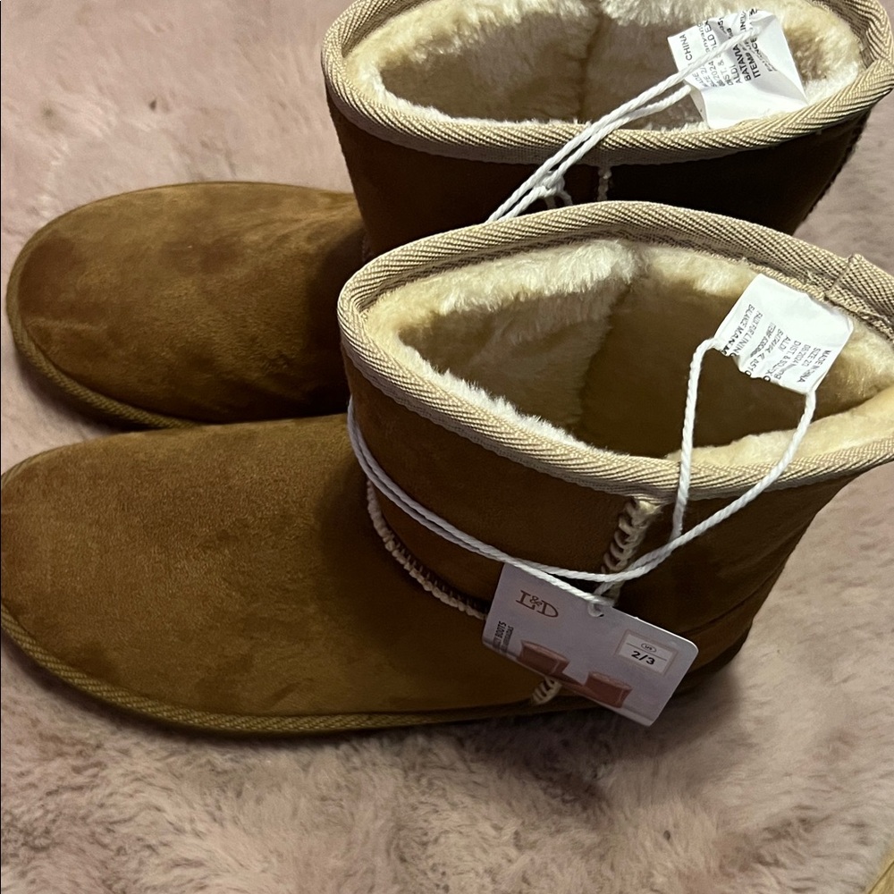 Cozy Tan Kids Boots